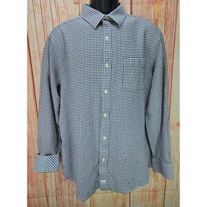 Johnston & Murphy Mens Houndstooth Shirt XL Premium European Fabric Cotton